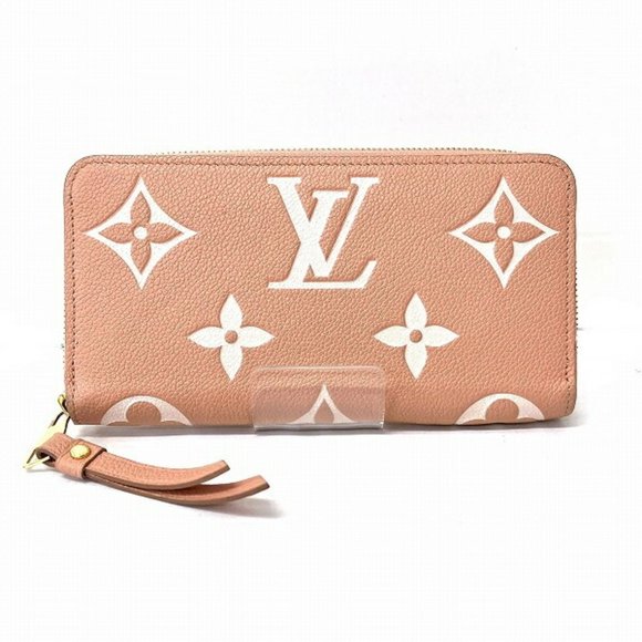 LOUIS VUITTON Monogram Ann Platt Bicolor Zippy Wallet Round Zip Purse M69794 Tourtrell Crème Beige
